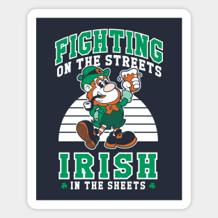 Fighting on the Streets - Irish Leprechaun - St Paddy's Day Magnet